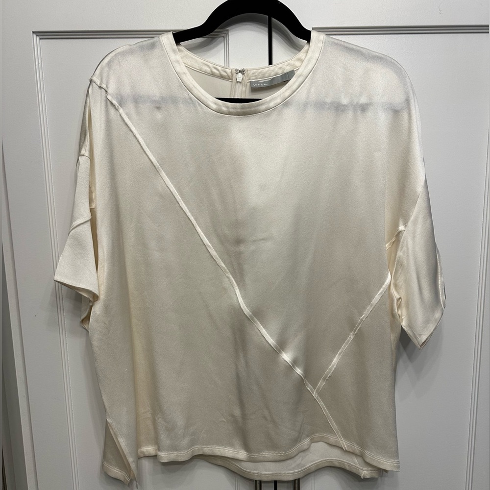 Vince Ivory 100% Silk top